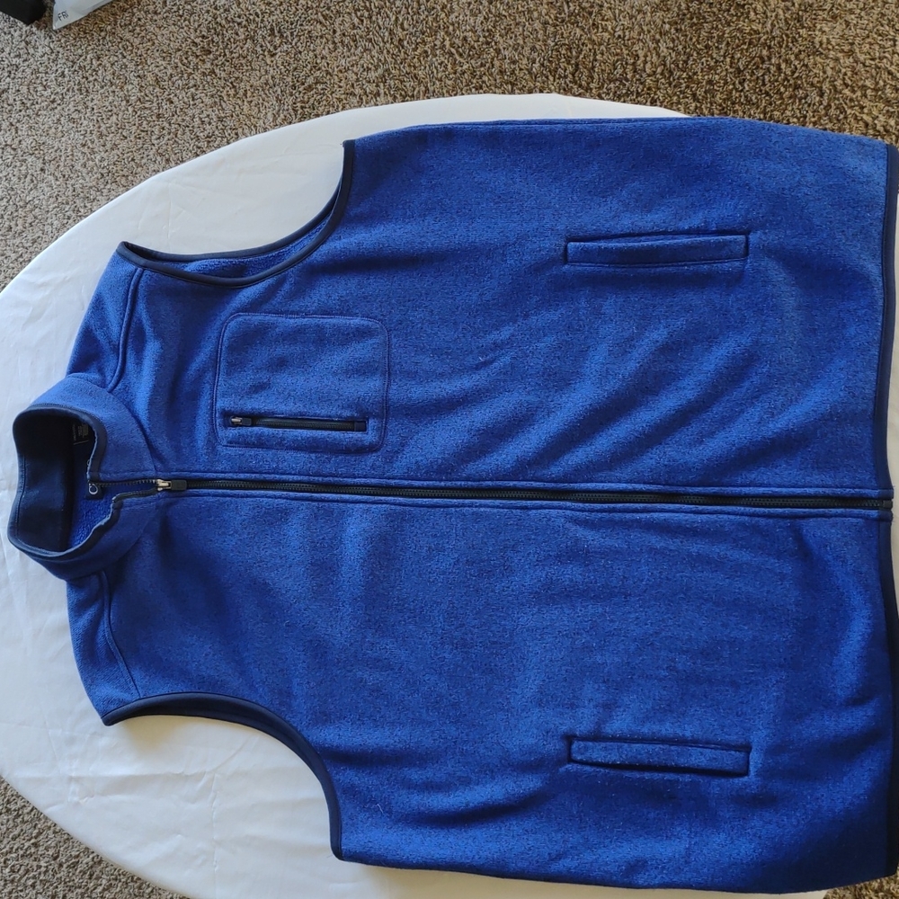 Chaps 2x tall Royal blue fleece vest
